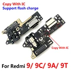 Новая плата USB для зарядного порта, гибкий кабель, соединительные детали для Xiaomi Redmi 9 9C 9A 9T, микрофонный модуль, копия с IC