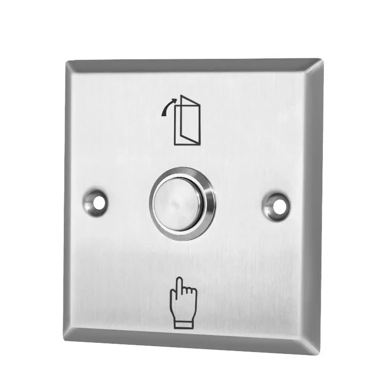 

Stainless Steel Door Exit Button Switch Panel for Access Control System Electronic Door Lock Switch for Access Control System