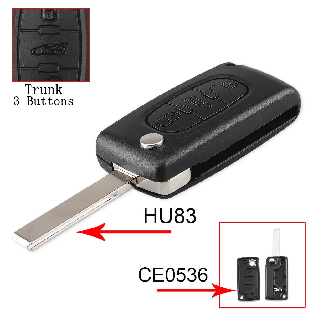 

Чехол KEYYOU для дистанционного ключа peugeot 407 407 307 308 607, чехол для ключа с 3 кнопками, чехол для ключа CE0523
