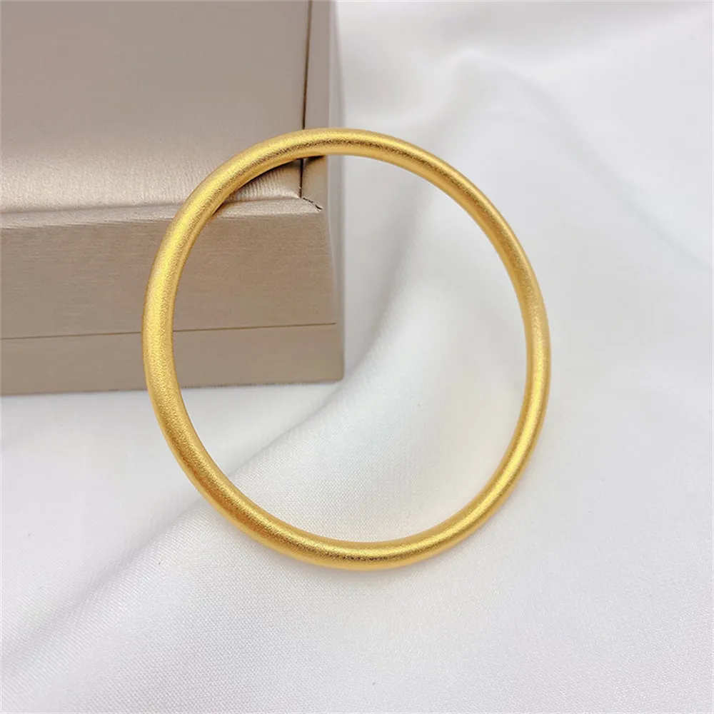 

Vietnam sand Gold strong color retention matte bracelet handmade diy smooth plain ring bracelet head ornament material accessori