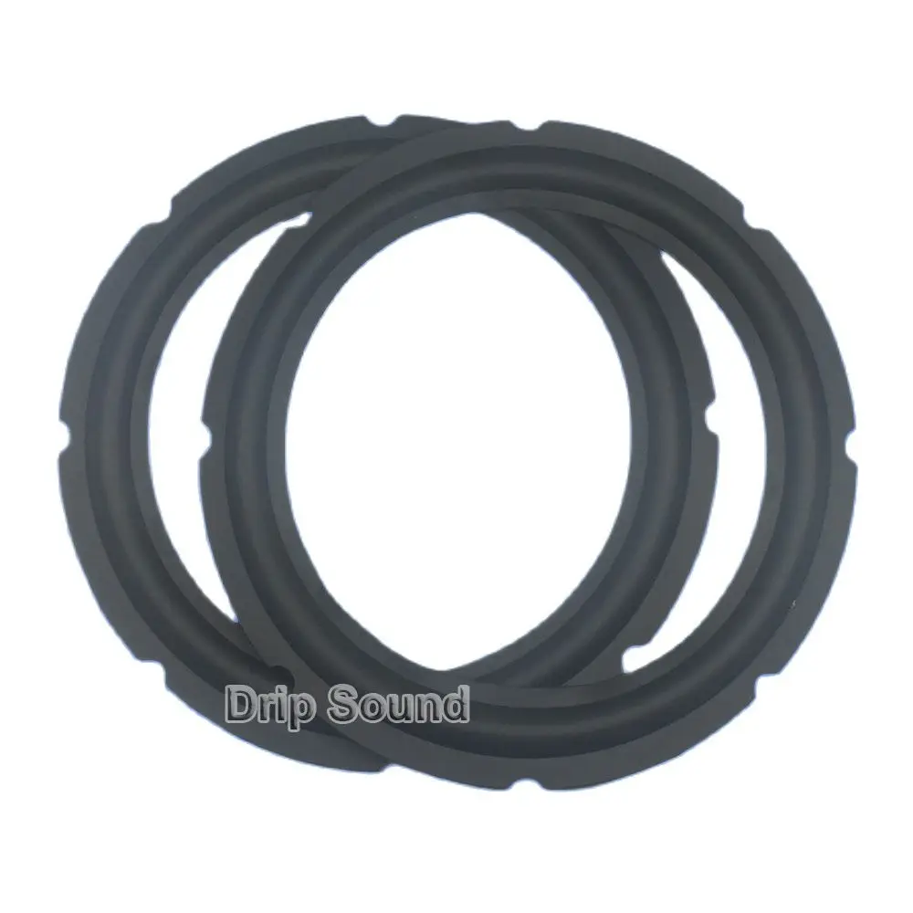 

2pcs 10" inch Speaker Rubber Folded Edge Ring Loudspeaker Woofer Repair Side Surround Circle Replacement Parts 250mm/9.84"