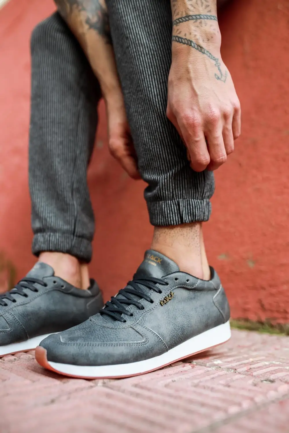 

Knack 002 Daily Men 'S Shoes Laced Young Fashion Casual Mould 2022 Spring Autumn Season Gray (Non-Leather)