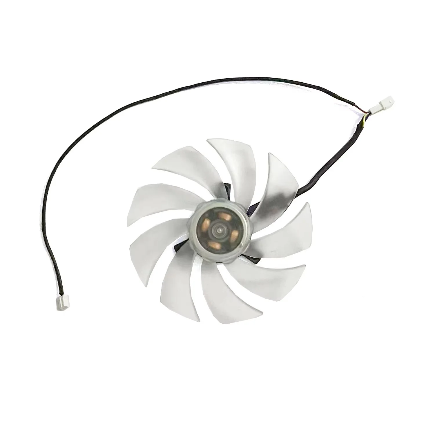 Фото НОВЫЙ 95-ММ 4-ПИННЫЙ ВЕНТИЛЯТОР FD10015H12D RX 6650 ДЛЯ ВИДЕОКАРТЫ PowerColor Hellhound Spectral White AMD Radeon ™   RX 6650 XT 8 ГБ GDDR6 №5