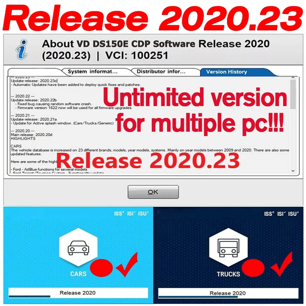 2022 Новое поступление 2020 23 202018.R0 2017.R3 KEYGEN Vd Ds150e Cdp Bluetooth для Delphis Led 3 в 1 Obd2 сканер