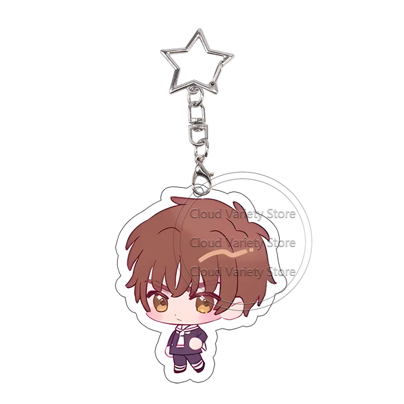 Фото Милый акриловый брелок Kawaii Cardcaptor Sakura: Чиби Керо-чан, Томоё Дайдоджи. Аниме-аксессуар для косплея, брелок для ключей, подарок на день рождения. №2