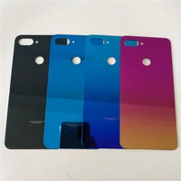 10pcslot for xiaomi mi 8 lite back battery cover glass panel rear door housing case replace for xiaomi mi8 lite battery cover