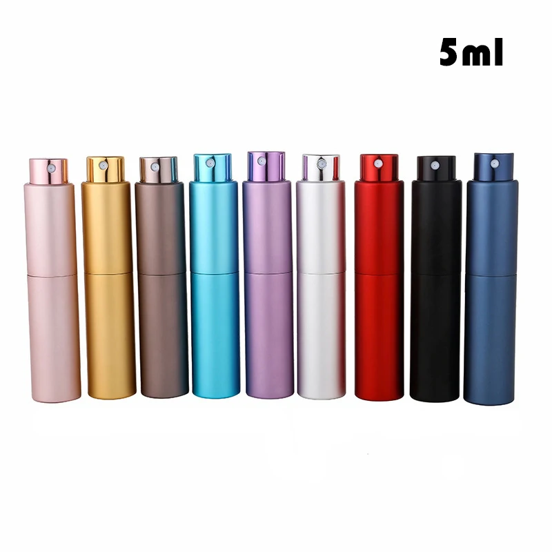 

1pc 5ml Portable Refillable Travel Perfume Spray Bottles Mini Twist-Up Rotatable Perfume Atomizer Empty Cosmetic Container