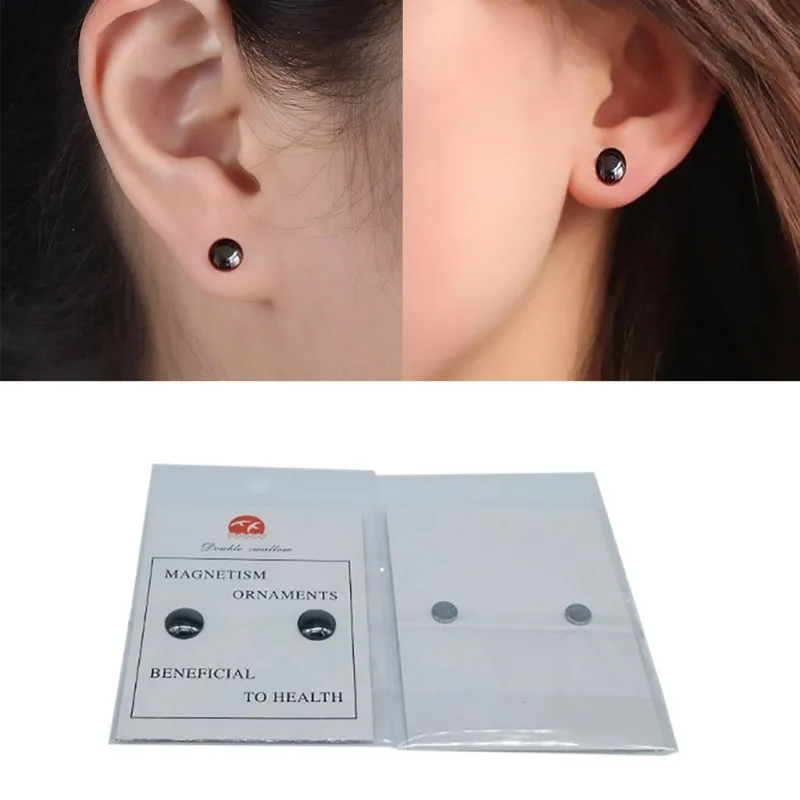 1 пара магнитные серьги-гвоздики для похудения |