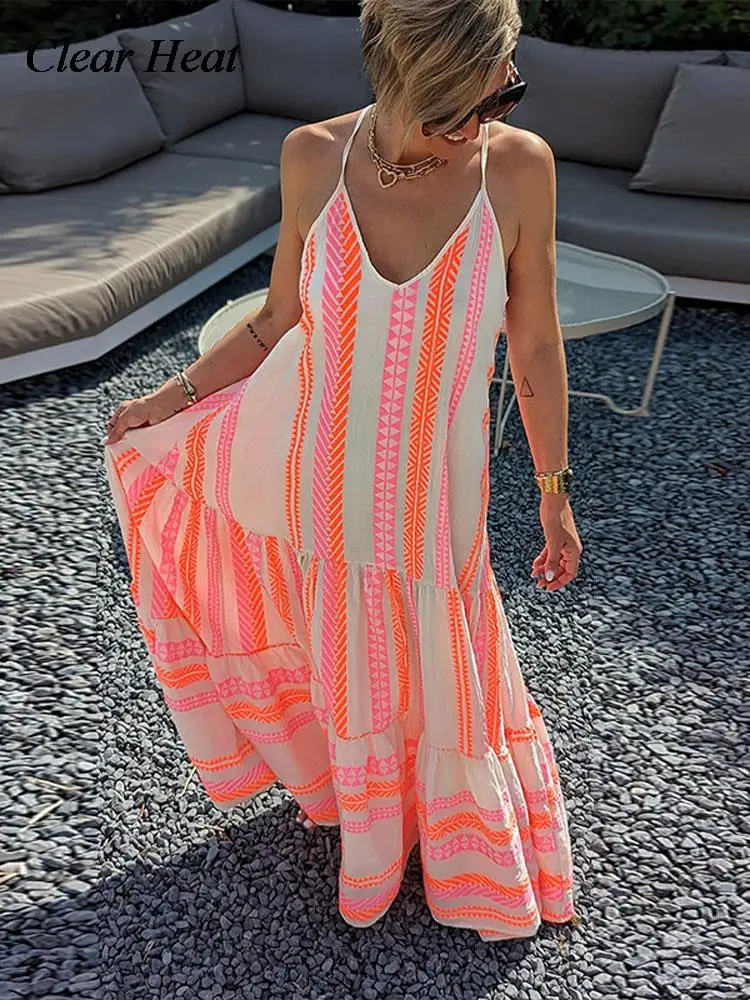 

Женское длинное платье с V-образным вырезом, без рукавов, с открытой спиной