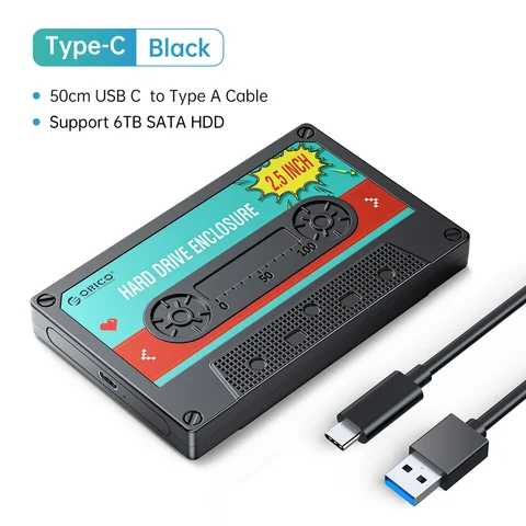ORICO корпус для жесткого диска 2.5", пластик, USB3.0