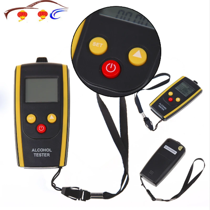 Портативный цифровой алкотестер с ЖК-дисплеем анализатор дыхания быстрым