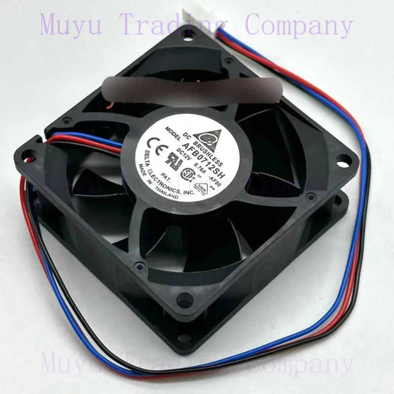 3-проводной охлаждающий вентилятор для сервера Delta Electronics AFB0712SH AF00 DC 12 В 0.76A 70x70x25 мм