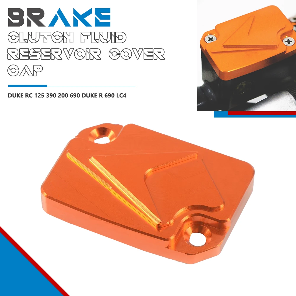 

CNC Front Brake Clutch Fluid Reservoir Cover Cap For KTM Duke 125 200 390 690 Duke R 690 LC4 Enduro/Supermoto RC125 RC200 RC390