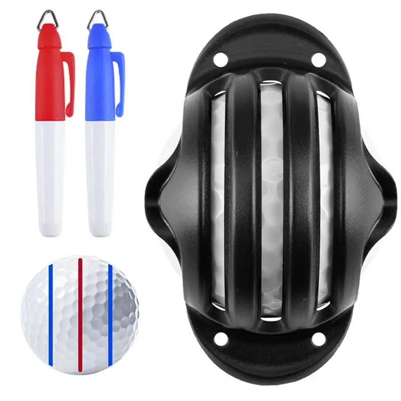 

Golf Ball Line Marker Drawing Tool And Marks Pens Set Template Alignment Putting Marking Liner Tools Golf Training Accessories