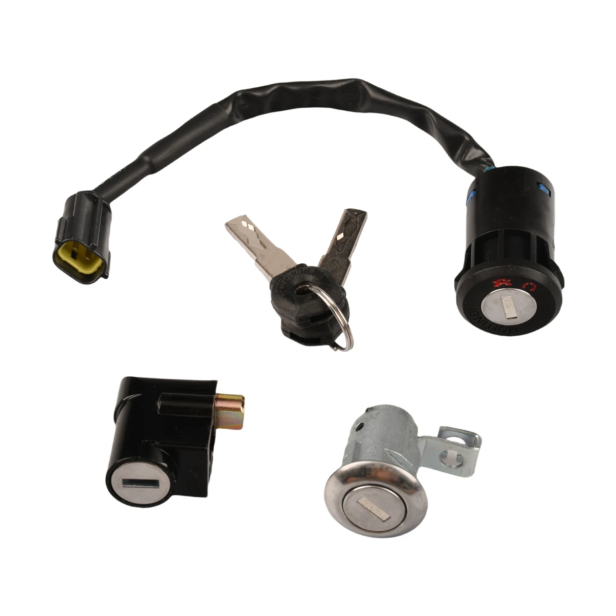 Фото Электрический мотоцикл для Surrn Ultra Bee Lock Kits OEM Key Switch Sets Оригинальный цельный замок Ebike Полный велосипед Три комплекта замков №5