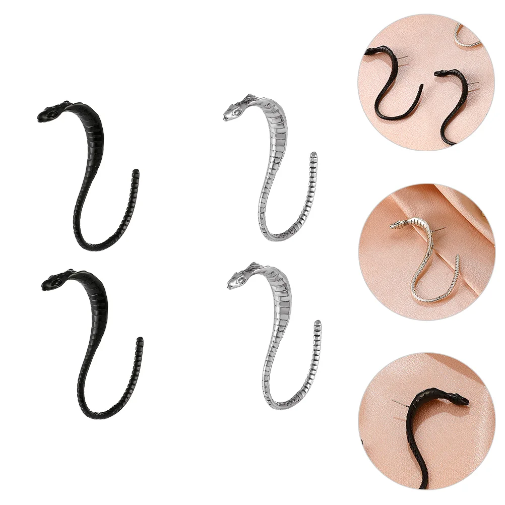 2 пары винтажных серег-гвоздиков в виде змеи ювелирные изделия модные суты