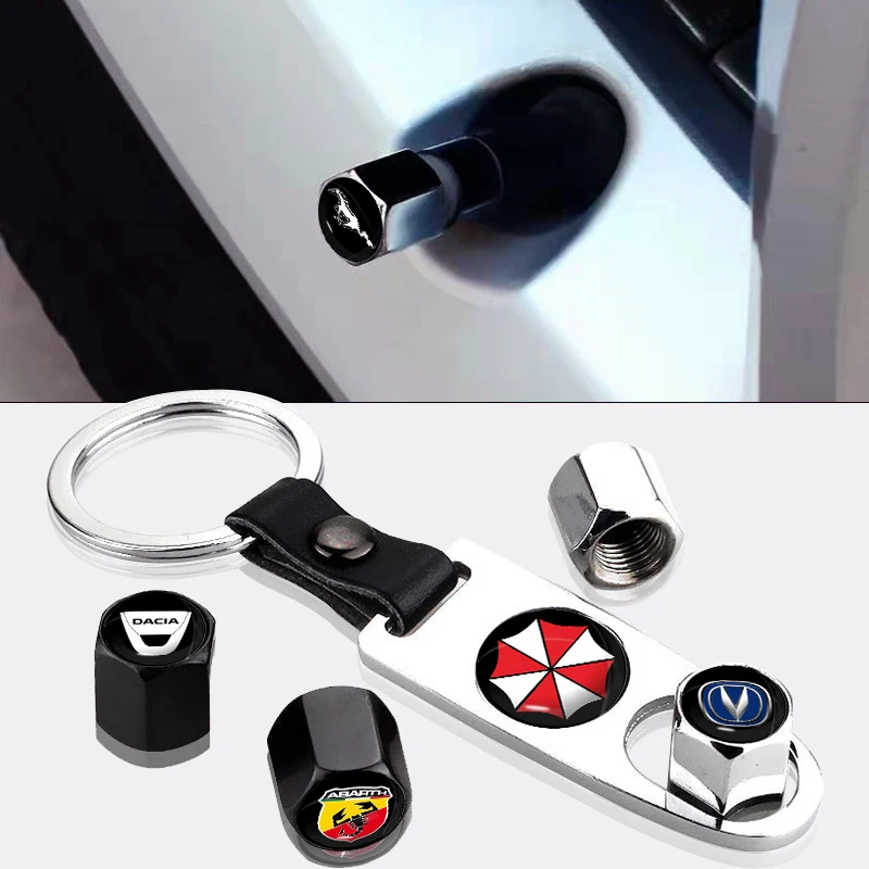 

1set of Leather Keychain Car Rim Tire Valve for Changan Cx70 Xs15 Cs35 Plus Hunter Cs55 Alsvin F70 Cs85 Cs15 35 Car Accessories