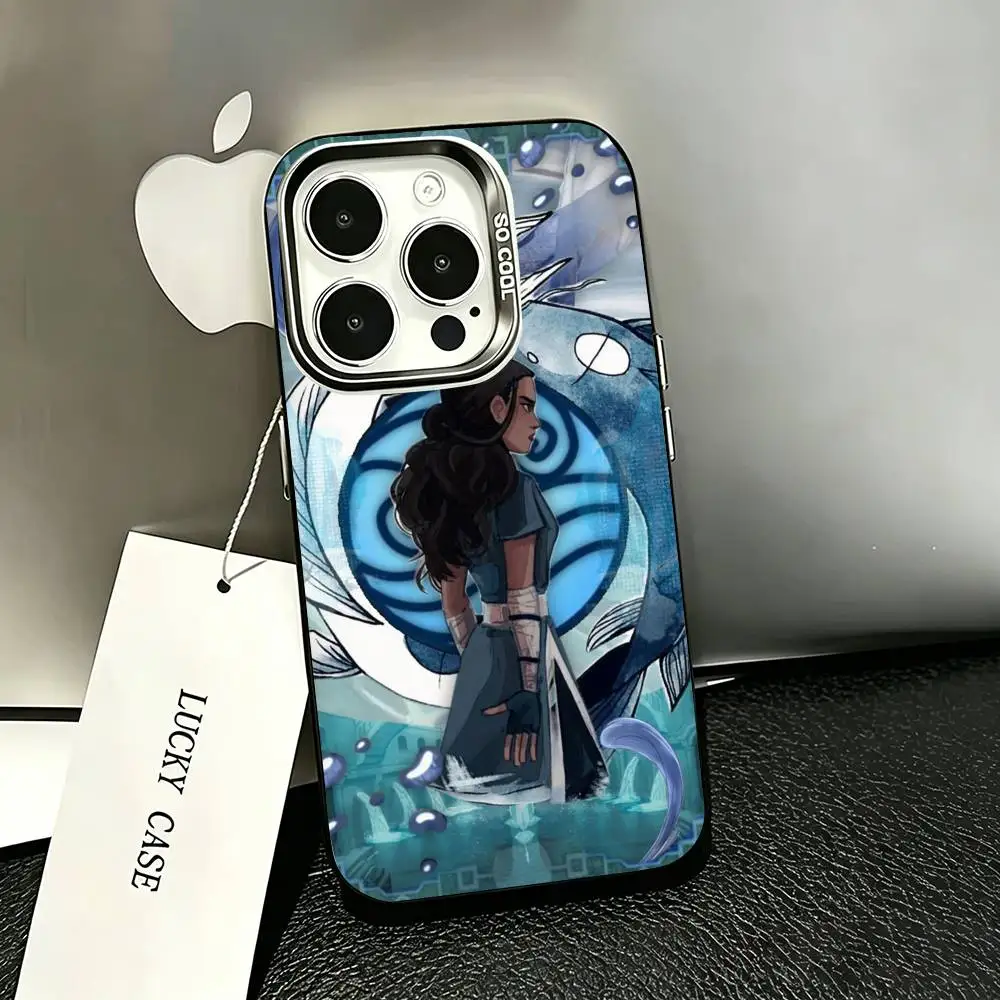 Фото Чехол для телефона Katara Avatar The Last Airbend для iPhone 17, 16, 15, 14, 13, 12, 11 Plus, Pro Max, XS, цветной серебристый чехол-накладка №4