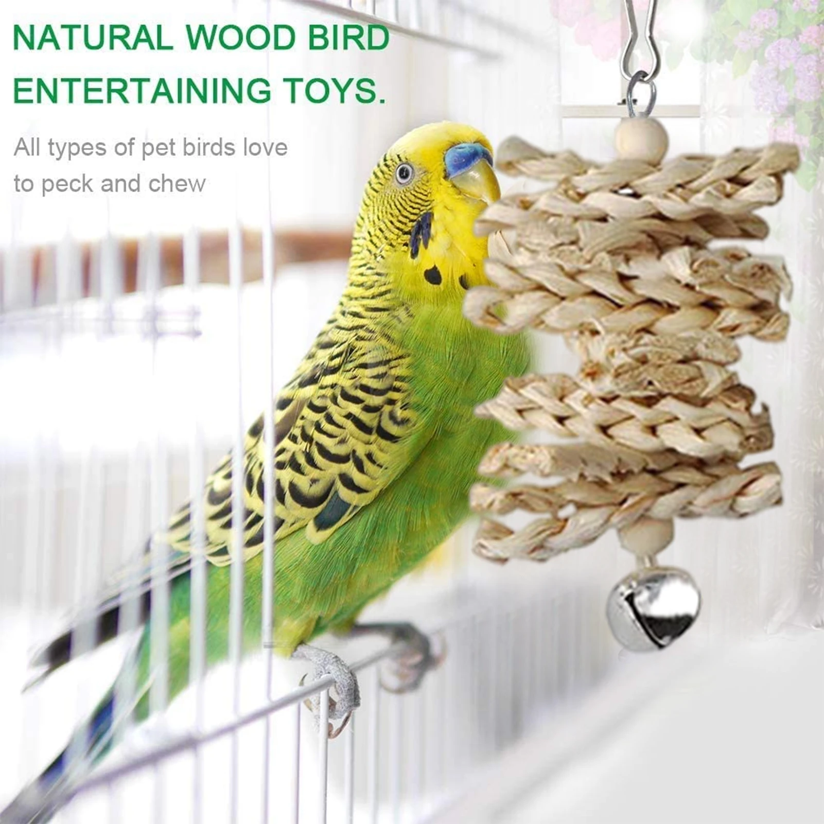 

13 Pack Bird Toys 13 PCS Pet Bird Swing Toys Small Parrot Swing Chewing Toys For Budgies Small Parakeets Conures Love Birds