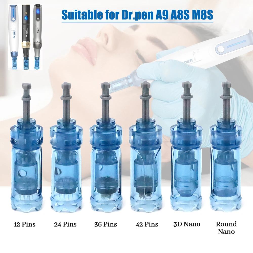 

Dr. Pen A9 M8S A8S Needle Cartridge Microneedling 5/10/50pcs 12 Pin 18 Pin 24 Pin 36 Pin 42 Pin Round Nano 3D Nano 5D Tips
