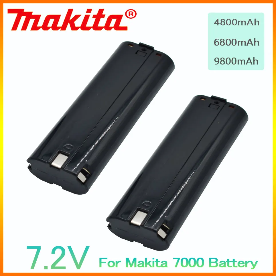 

7.2V Makita 4800mAh Ni-MH Replacement Battery For Makita 7002 7033 7000 191679-9 192695-4 632002-4 632003-2 Battery L50 192532-2