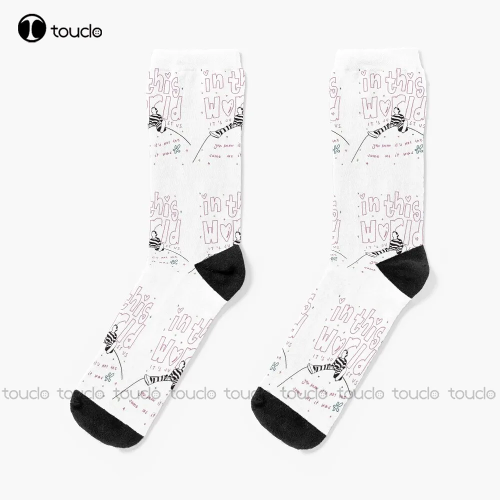 

In This World Socks Harrys House Sock For Women 360° Digital Print Street Skateboard Socks Comfortable Girls Sports New Popular