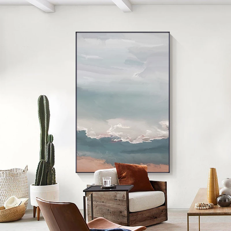 

Scandinavian Abstract Landscape Canvas Art Paintings Print Modern Minimalist Poster Nordic Living Room Wall Decoration Pictures