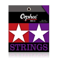 orphee 6pcsset electric guitar strings g5 series fir gun double coating nickel plated steel anti rust 009 042 tension