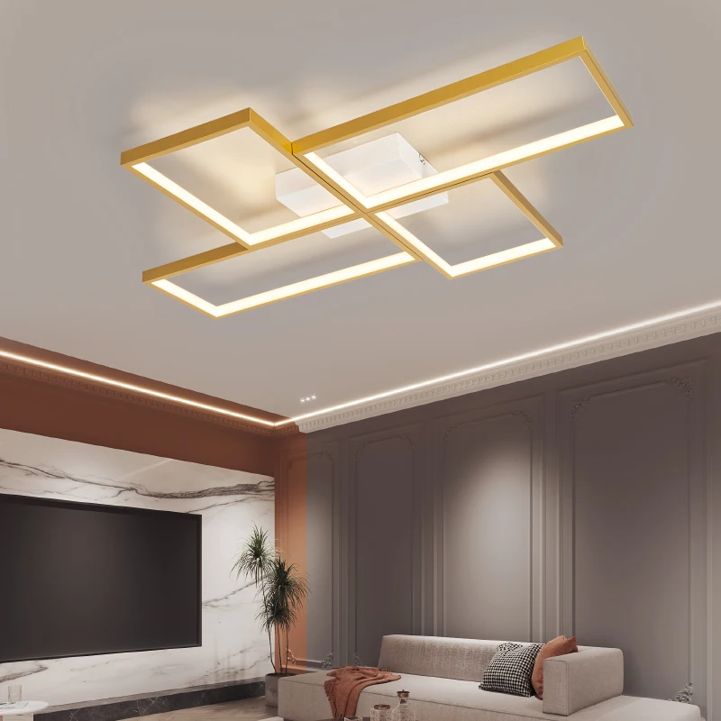 

Gold/ black Finished Modern Led Ceiling Lights for living room Dinning room bedroom Study Surface Mounted Ceiling Lamp Lighting