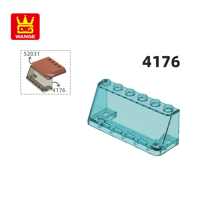 Конструктор лобовое стекло Wange 4176 100 г/27 шт. цветные аксессуары Moc совместимы с