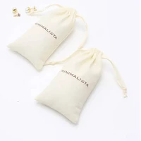 cotton gift bags 5x7cm 7x9cm 8x10cm 9x12cm party candy favor sack eyelashes nails key chain drawstring pouches