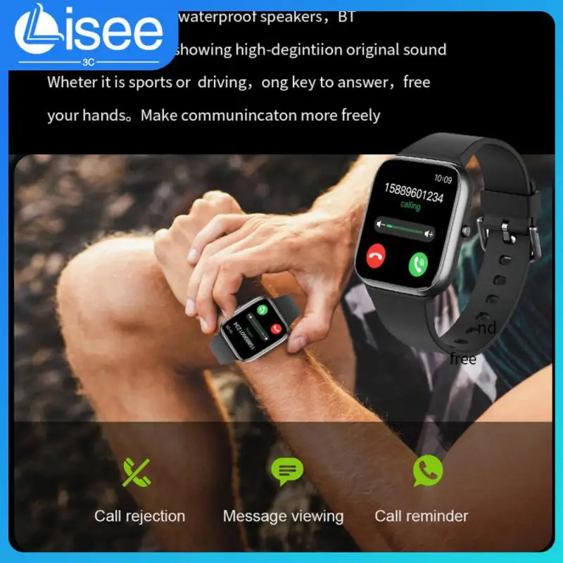 

Sports Information Alert Smartwatch Sleep Monitoring Watch Waterproof Ip67 Silicone Wrist Strap Full-screen Health Monitor