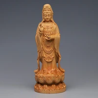 mercy goddess south china sea guanyin buddha statue chinese home decor wall sculpture car accessories solid wood kuan yin