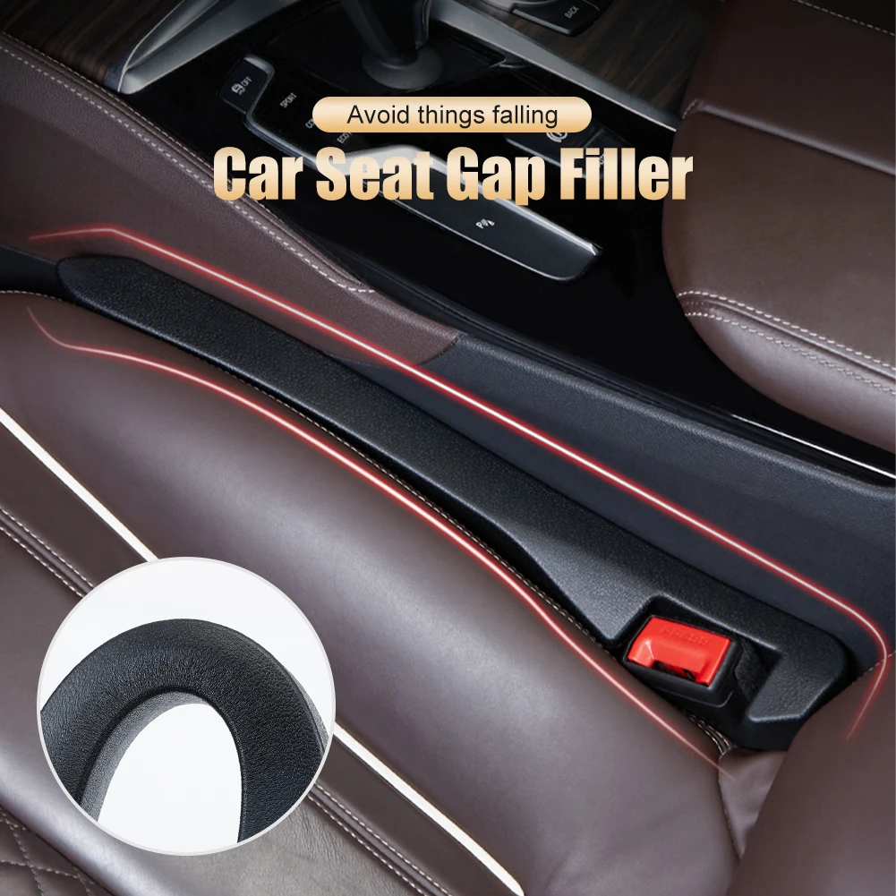 

1 Pair Anti-Drop Car Seat Gap Filler Universal Car Leak-proof Filling Strip With Hole Auto Decoration Car Interior Accessories