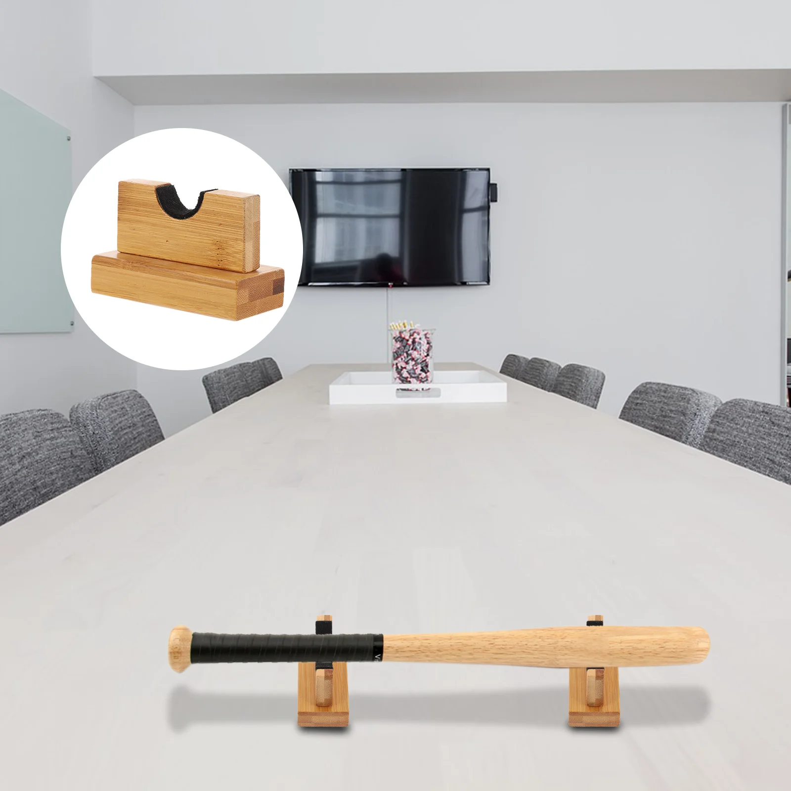 

1 Pair Practical Durable Useful Portable Baseball Bat Hanger Baseball Bat Bracket