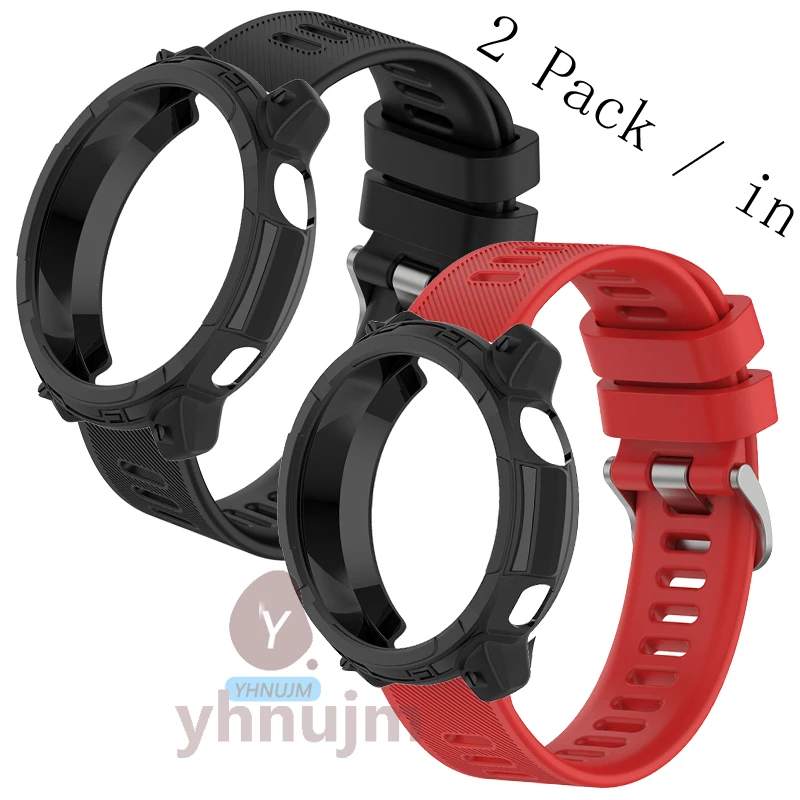 

For coros pace 2 Strap Silicone Sports Soft Wristband Smart Watch Case TPU Cover Bumper