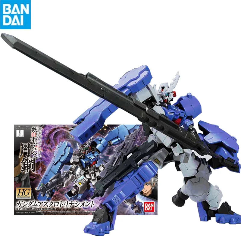 

Bandai Gunpla Hg Ibo 039 1/144 Asw-G-29 Gundam Astaroth Rinascimento Assembly Model Movable Joints Collectible Robot Kits Model