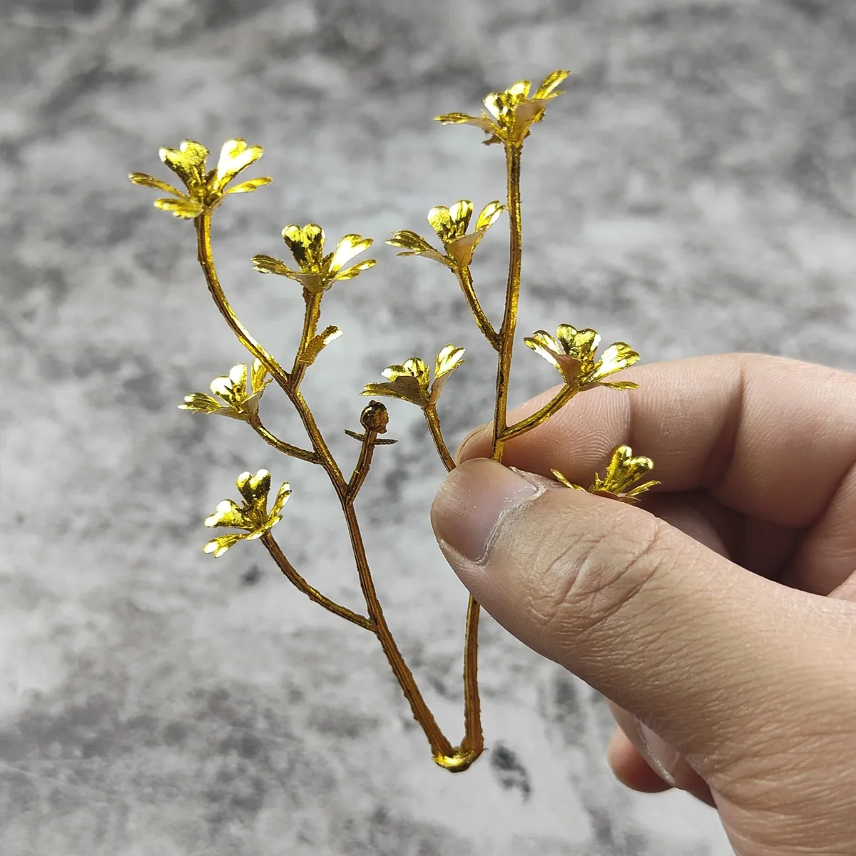 Искусственные золотые и серебряные цветы искусственная трава настенное