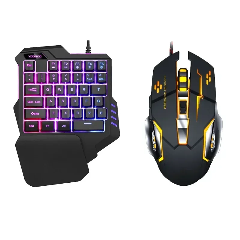 Эргономичная Проводная игровая клавиатура для мобильного телефона механическая