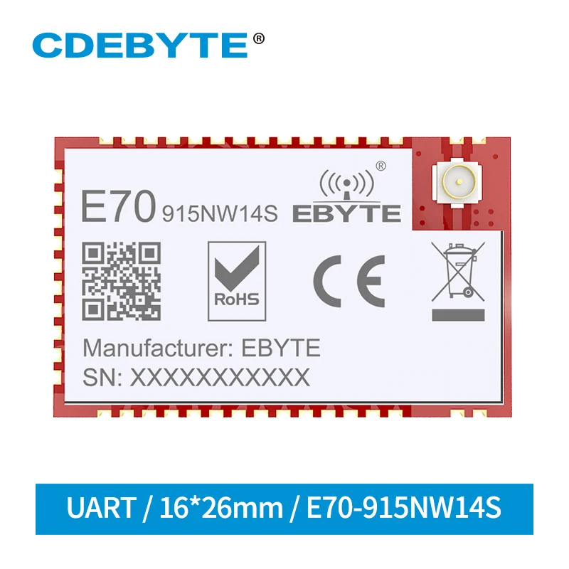 Модуль 433 МГц 915 МГц IoT SMD Star Network E70 SoC 14 дБм 30 дБм IPEX Печать отверстие uhf беспроводной трансивер передатчик и приемник
