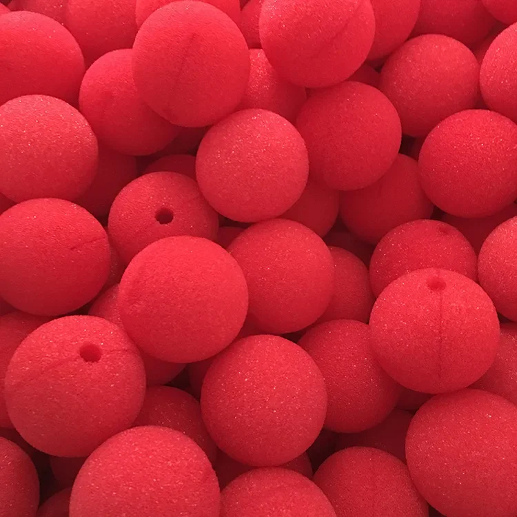 Clown Nose Red Sponge Ball для волос Magic Prop Trick Нос Клоуна Nariz De Payaso Palhaço 어댑광대 코