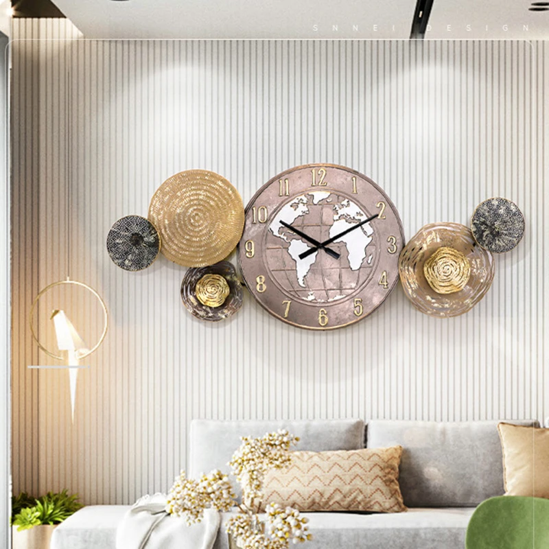 

Silent Room Wall Clock Digital Hanging Luxury Modern Design Clocks Wall Room Decor Timepiece Duvar Saati Wall Room Decor Items
