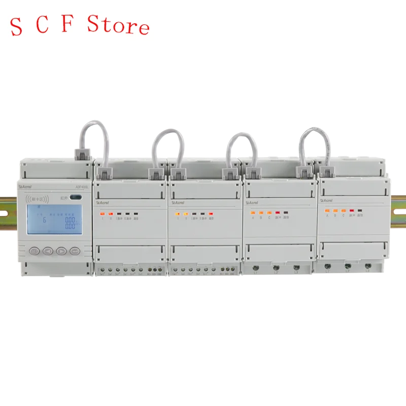 

Acrel ADF400L-2H Series Din-rail Multi Circuits Modules Power Meter With RS485 Interface For Communities Schools Enterprises