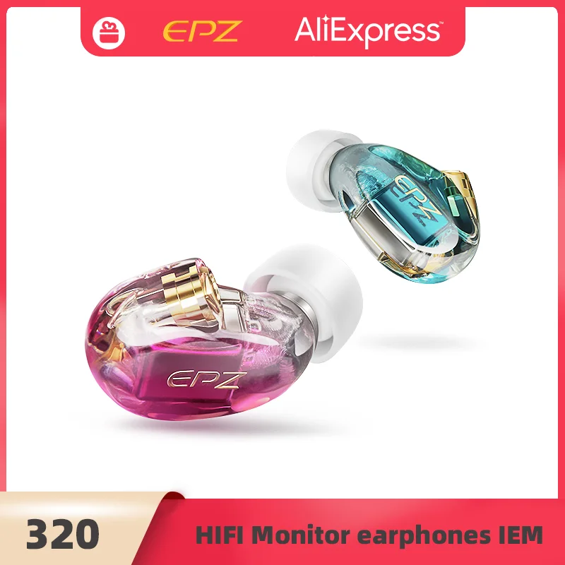 EPZ 320 3BA монитор наушник IEM HIFI наушники-вкладыши MMCX однокристальный медный посеребренный кабель