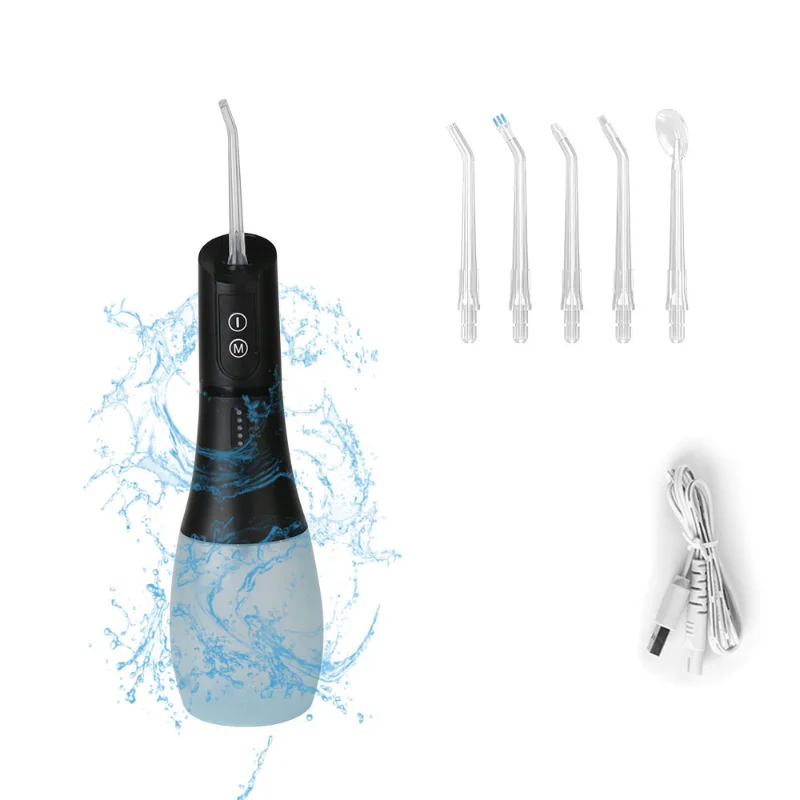 

Portable Oral Dental Irrigator Water Flosser USB Rechargeable 5 Modes IPX7 400ML Water for Cleaning Teeth