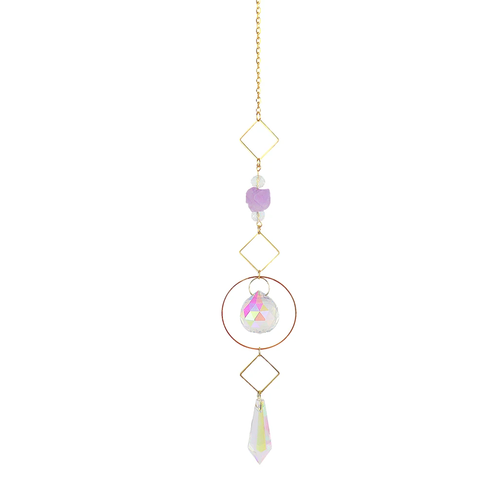 Prism Suncatcher Hanging Window Crystals Rainbow Light Catcher Crystal Sun 50mm Catcher Summer Gift Octagon Beads images - 6