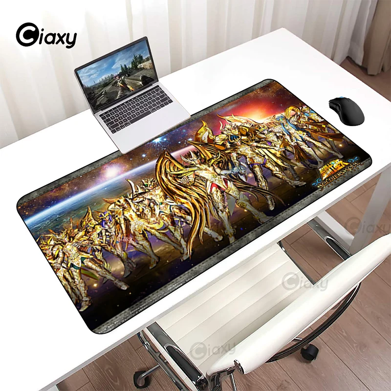 Saint Seiya Gaming Computer Mat Mechanical Keyboard Pad Gamer Deskpad Cheap Laptops Surface For Desk Mat Pc Setup Decoration Rug