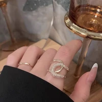 cross zircon rings for women fashion style luxury designer wholesale items for business trendy woman jewelry 2022 gift female