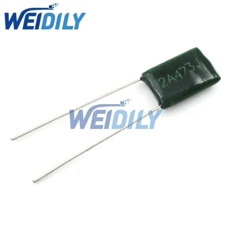 

50PCS 2A473J 2A473 100V 0.047UF 47nF Polyester Film Capacitor Capacitance