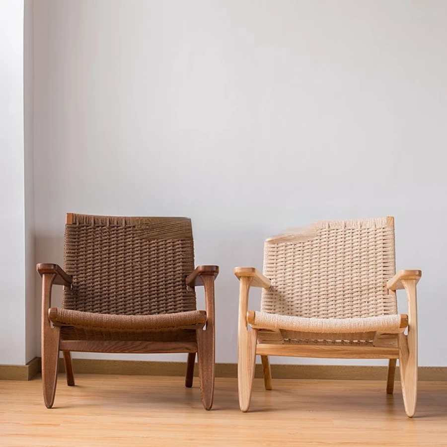 

nursery oak wooden lounge rattan seat and back rest rope sleeping floor bar contemporary lounge chair